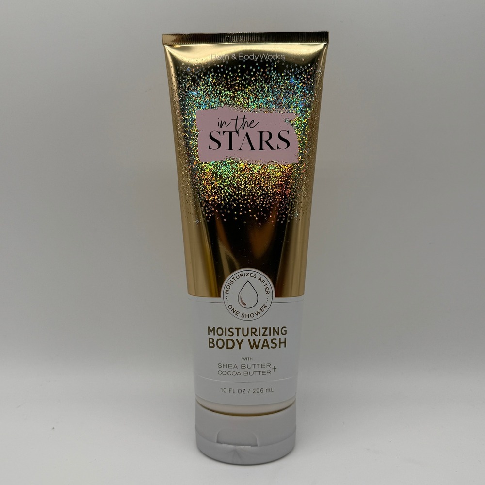 Bath & Body Works Moisturizing Body Wash Women 10oz In The Stars Gold Glitter